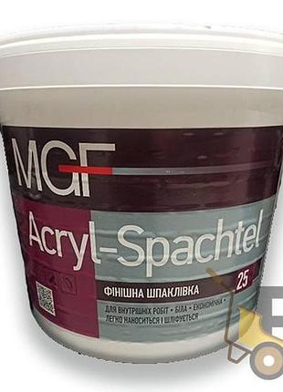 Шпаклівка фінішна готова до застосування mgf acryl-spachtel 25 кг