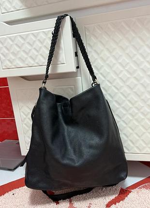 Большая кожаная сумка white stuff торба /100% кожа