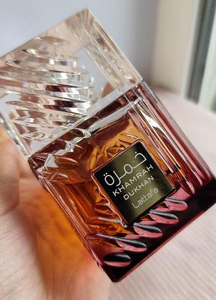 Парфюмерная вода унисекс lattafa khamrah dukhan 15мл распив оригинальной парфюмерии 15мл