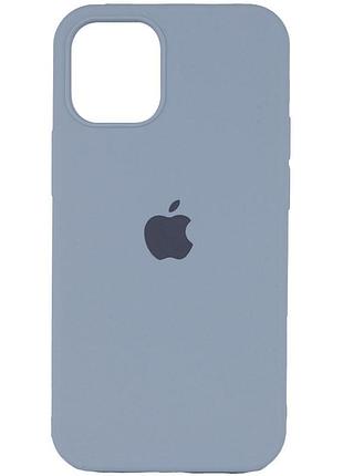Чехол silicone case full protective (aa) для apple iphone 11 (6.1") голубой / sweet blue