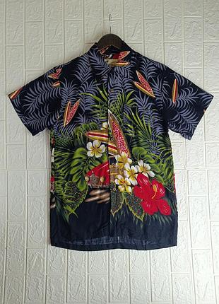 Рубашка гавайка мужская pacific legend x kahala hawaii t-shirt/на короткий рукав/
