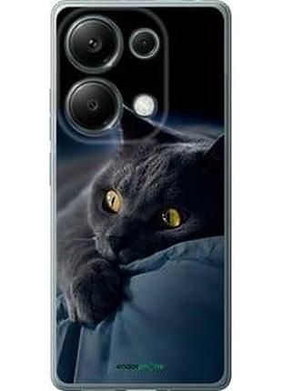 Чохол на xiaomi poco m6 pro димчастий кіт "825u-3452-7673"