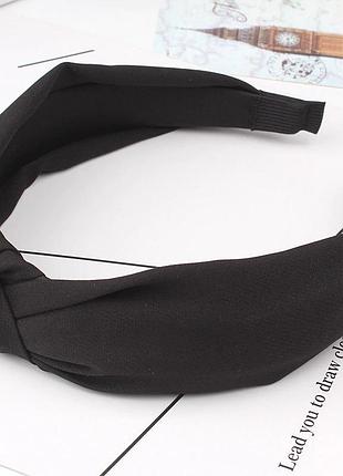 Обруч женский черный
