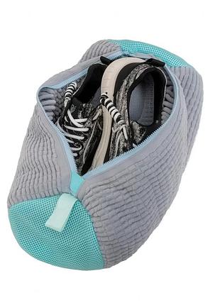 Мішок для прання взуття, кросівок, делікатних тканин, іграшок 39х19 см, універсальний мішок