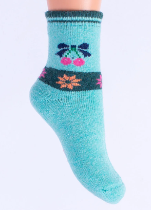Шкарпетки вовняні для дівчинки,дитячі всередині з махрою на ніжку 27-34р