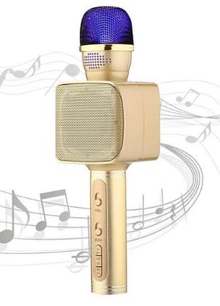 Караоке микрофон с bluetooth колонкой su yosd ys-68 золотой