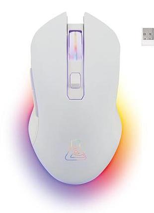 G-lab kult helium wireless беспроводная игровая мышь 6400 dpi, 7-цветовая подсветка, 6 кнопок, белый