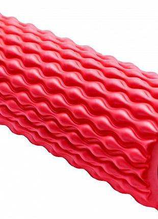 Массажный ролик power system ps-4118, eva-пена, красный, 45×15 см - для йоги, фитнеса, реабилитации