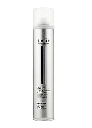 Лак для волосся екстрасильної фіксації londa professional lock it extreme strong hold spray 300 мл