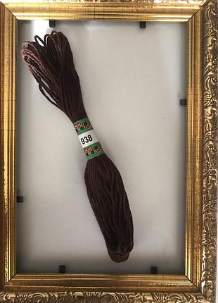 Мулине peri 938 8м, 100% длинноволокнистый египетский хлопок, нитки для вышивки