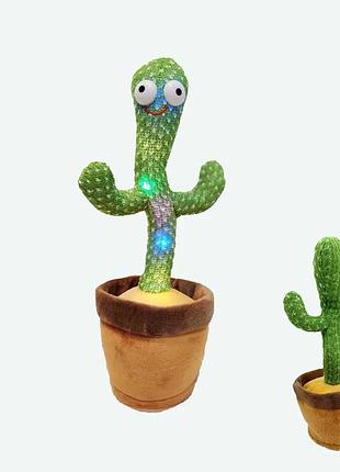 Игрушка кактус повторюшка в шляпе с подсветкой и музыкой мексиканец говорящий кактус, amazon, германия
