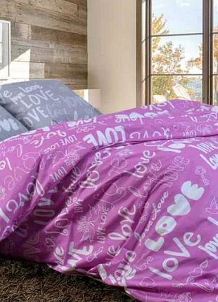 Постельное белье бязь лавли серый