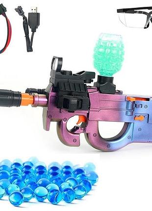 Автомат p90 стреляющий шариками орбиз на аккумуляторе