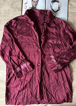 Пижамная рубашка из шелка