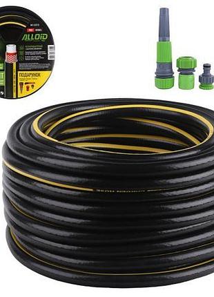 Шланг армированный 4-х шаровой, "ruby ant" 1/2" 20 м + подарок раскрепощитель "улитка", 2 адаптора, коннектор и нож. alloid pro