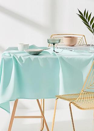 Скатертина кухонне відштовхувальне просочення 100% бавовна туреччина блакитна 150х180