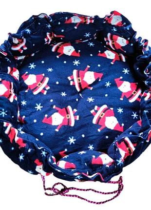 Мягкая лежанка для котов и собак круглая (размер s ) №22