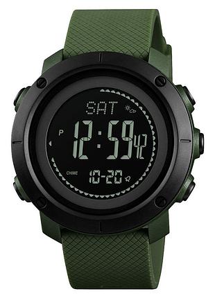 Skmei 1427ag army green + compass