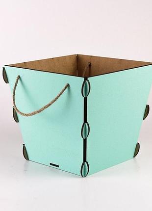 Конус средний со шнурком зеленый