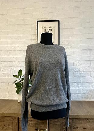 Светр лонгслів сірий hessnatur 💯 кашемір😍40-42