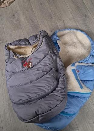 Теплые зимнийф конверты для коляски или санок,фирма ontario, возраст 0-4 лет