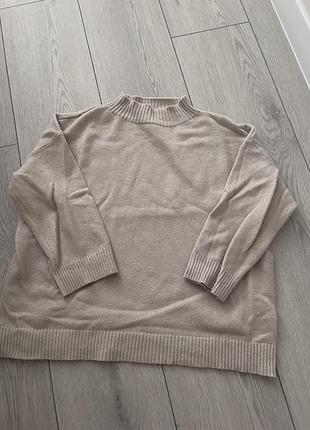 Кофтинка з люрексовою ниткою беж гарна святкова італія