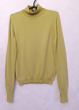 100% м'яка шерсть італія жіночий гольф із вирізом для пальця вовняна водолазка лонгслів під горло светр