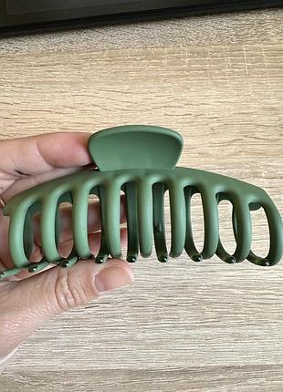 Зажим для волосся великий зубчики 10.5 см, різні кольори, ціна за 1 шт, крабик аксесуар для зачісок