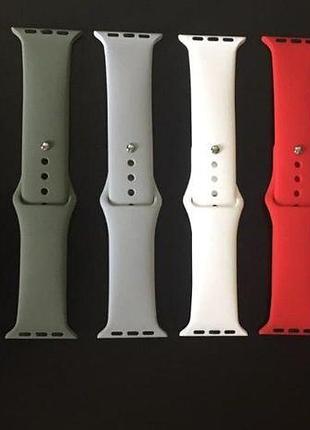 Силиконовый ремешок sport band для apple watch series 6-1 эппл вотч
