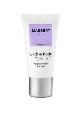 Кульковий дезодорант marbert bath & body classic antiperspirant roll-on , 50 мл