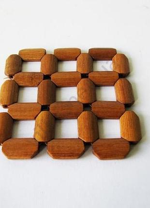 Підставка під гаряче дерев'яна 12 х 12 см. forkopt