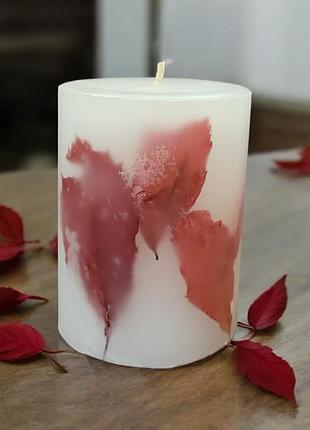 Листопадные сны - свеча с ароматом лаванда