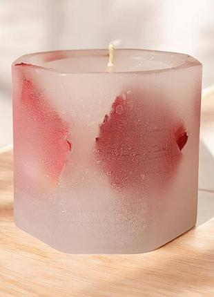 Свічка «червоні пелюстки», з ароматом жасмін