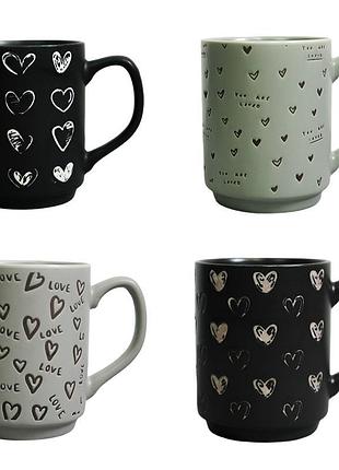 Vt-c-252360 чашка сердечні справи vittora, 360мл