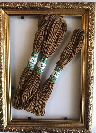 Мулине peri 869 8м, 100% длинноволокнистый египетский хлопок, нитки для вышивки