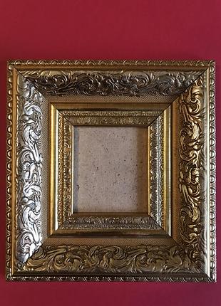 Багетная рамка 7 х 8 см (окно 6 х 7 см ) или ваш размер для фото,иконы,вышивки.стекло,двп,крепление