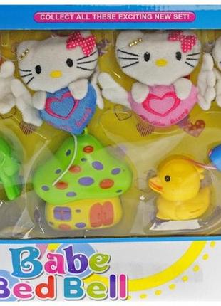Музыкальная карусель на кроватку hello kitty