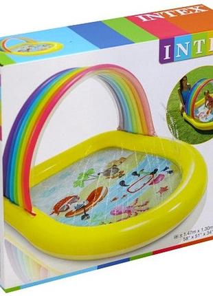 Дитячий надувний басейн із фонтаном 6