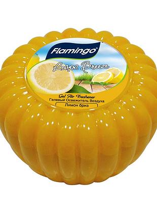 Гелевий освіжувач повітря "лимонний бриз" flamingo, 150 мл