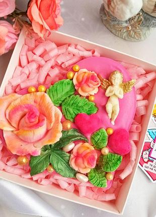 Шоколадный сувенир ко дню влюбленных 8 марта шоколадное сердце шоколад ручной работы