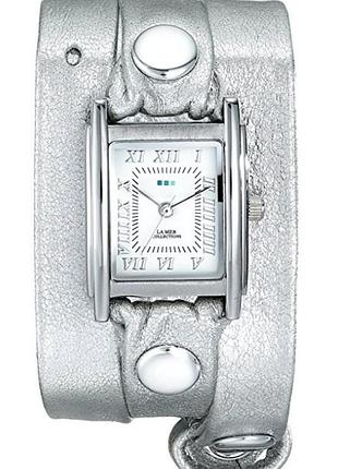 Дизайнерський годинник срібного кольору la mer collections оригінал америка