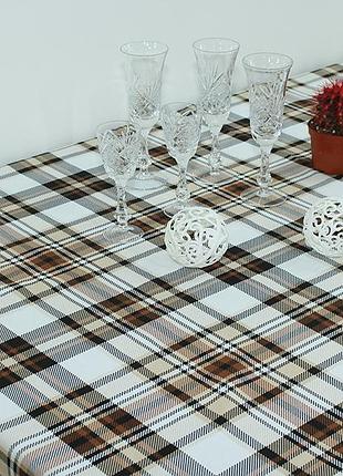 Скатерть кухонная 100 % хлопок 120х150 см; 150х180; 150х220 см клетка №1 220