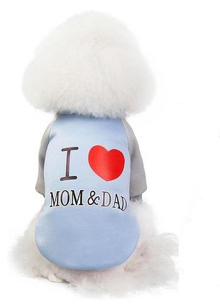 Стильный мягкий свитер для животных, размер l, голубой