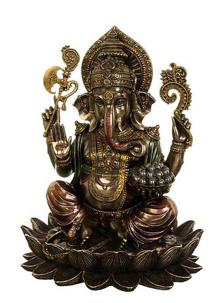 Статуэтка veronese ганеш - бог мудрости и благополучия 24 см 77592