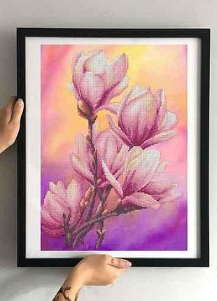 Заготовка для вышивки тм мосмара ветка магнолии ммц-006