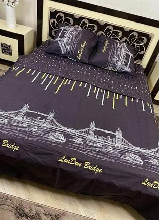 Постельное белье бязь ночной город семейный