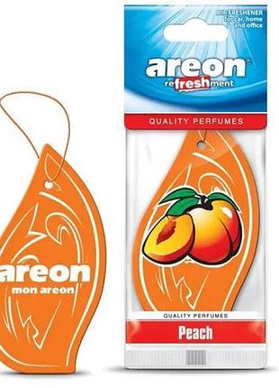 Освежитель воздуха areon сухой листик "mon classic" peach/персик