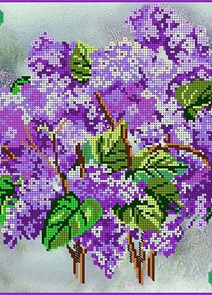 Схема для вышивки бисером сирень а3
