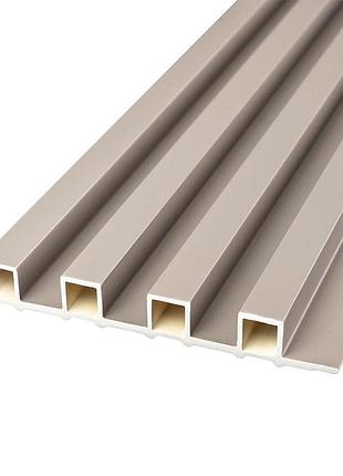 Рейка декоративная wpc стеновая 3000х160х23мм мокко sw-00001859