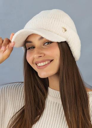 Кепка с ушками бекки (5507) шампань